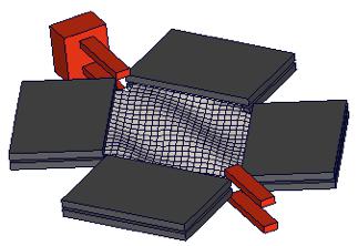 frame test for evaluating material data