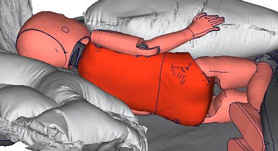 Child Dummy in Airbag Interaction