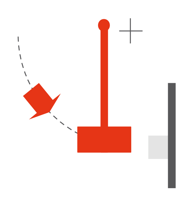 Pendulum mounted imactor