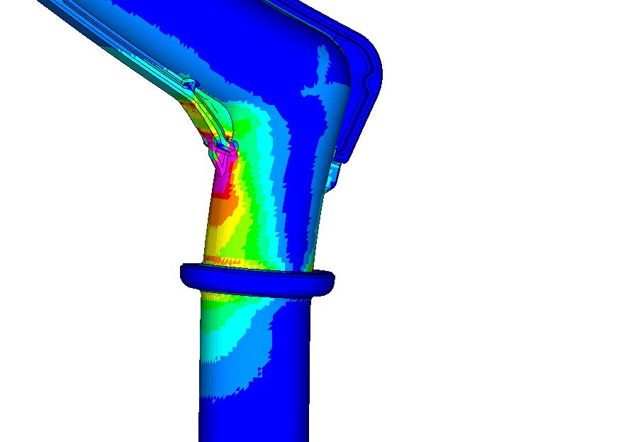 Stresses in ISOFix lever